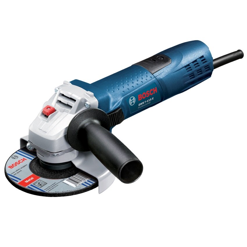 Polizor unghiular (flex) Bosch Professional GWS 7-115 E, 720 W, 115 mm diametru disc, accesorii incluse