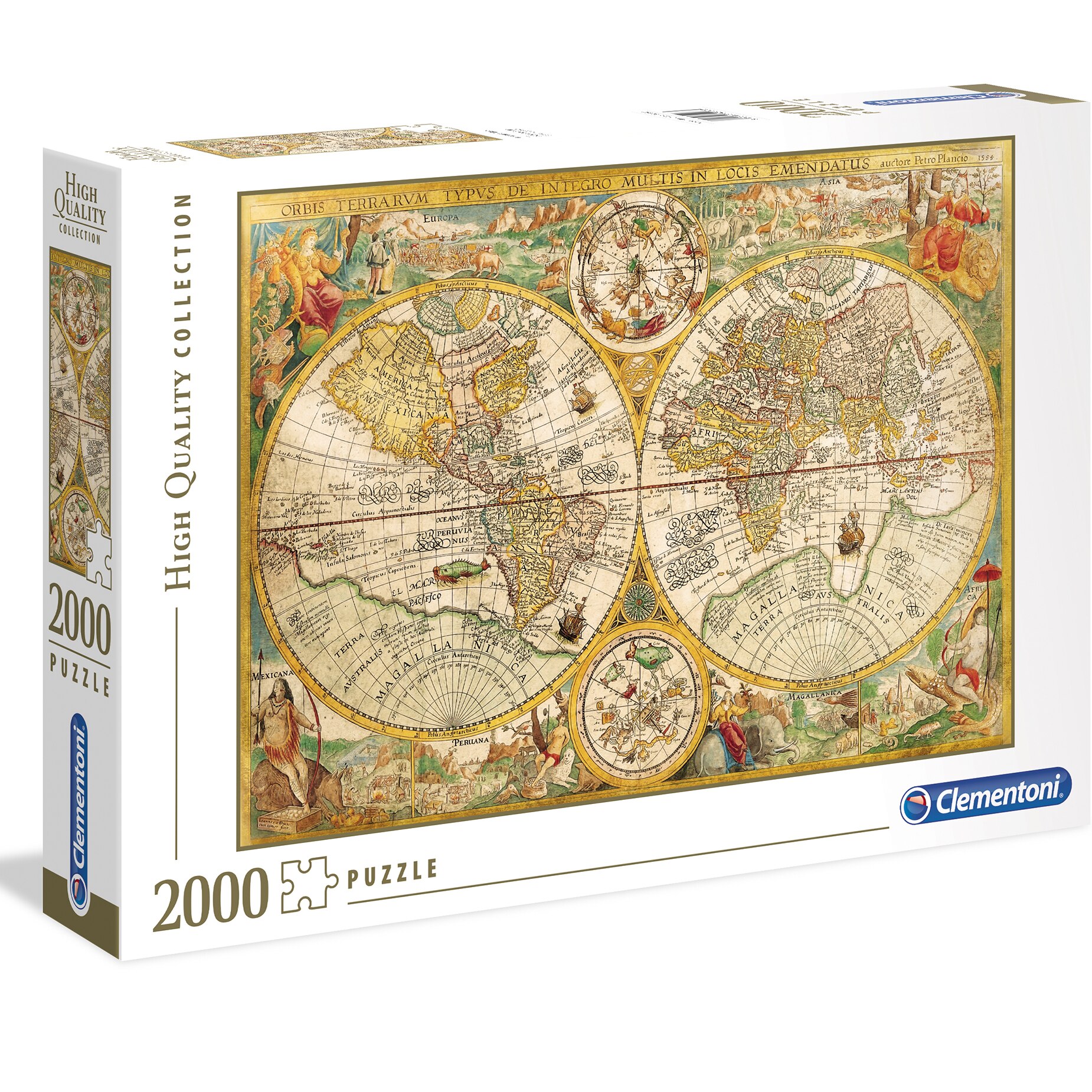 Puzzle Clementoni - Harta veche, 2000 piese