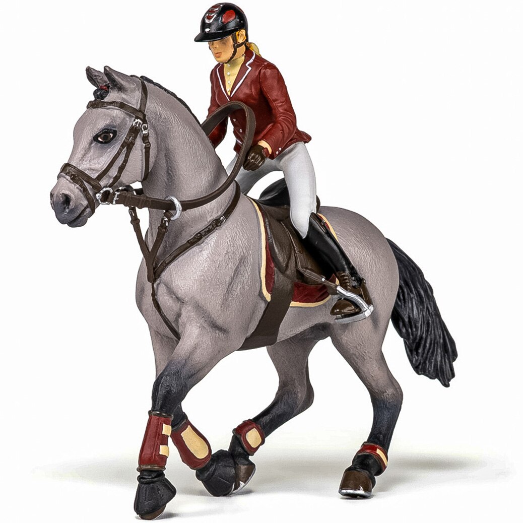 Set figurine Papo - Cai si Ponei, Jocheu si cal