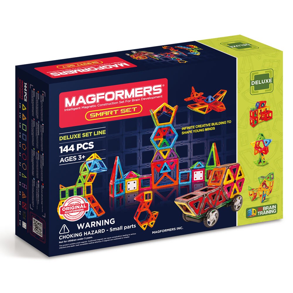 Set de constructie magnetic Magformers - Smart, 144 piese