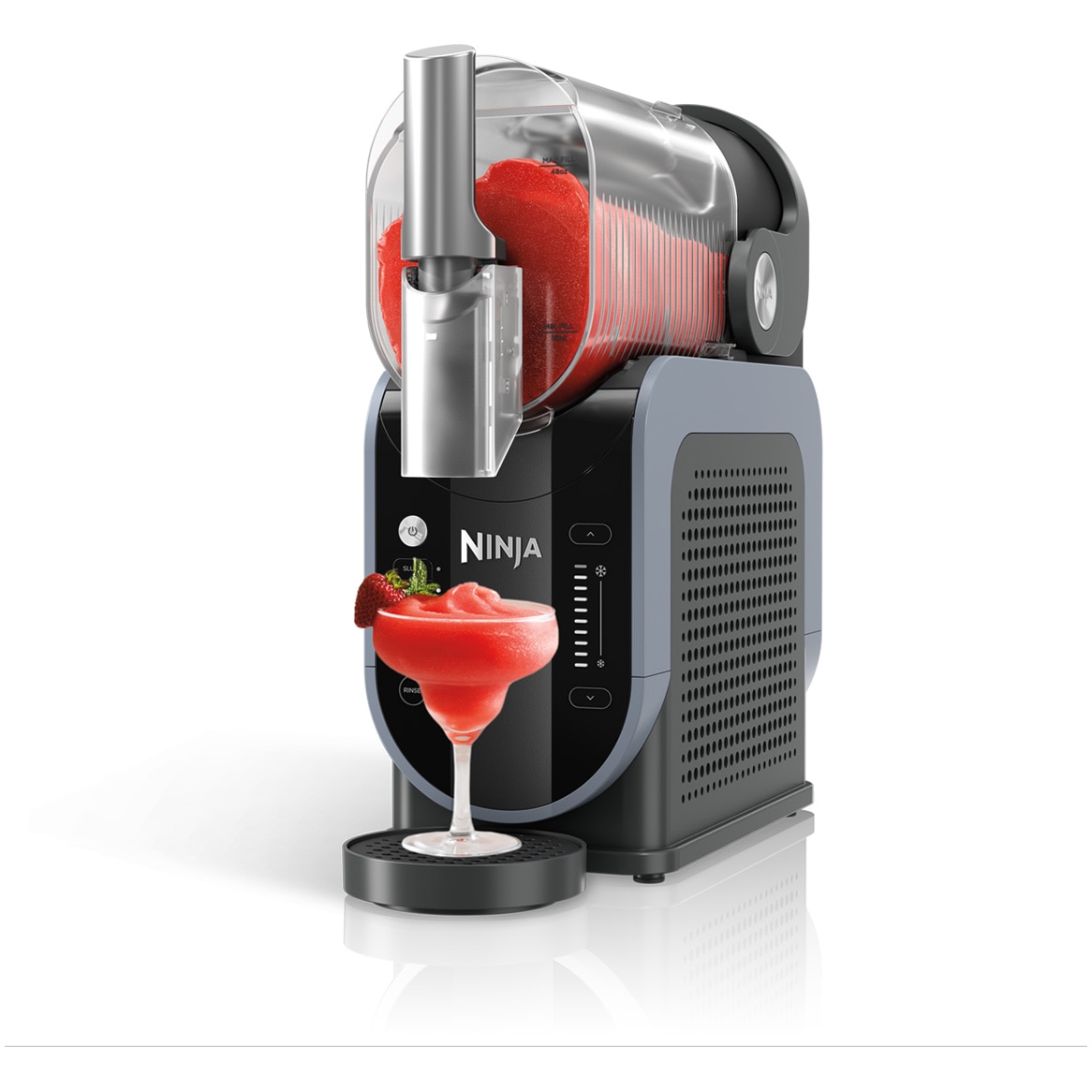 Ninja Slushi FS301EU dessert granita maker, 2.5L, 5 preset programs, granita in 30 min, 7 servings, gray/blue