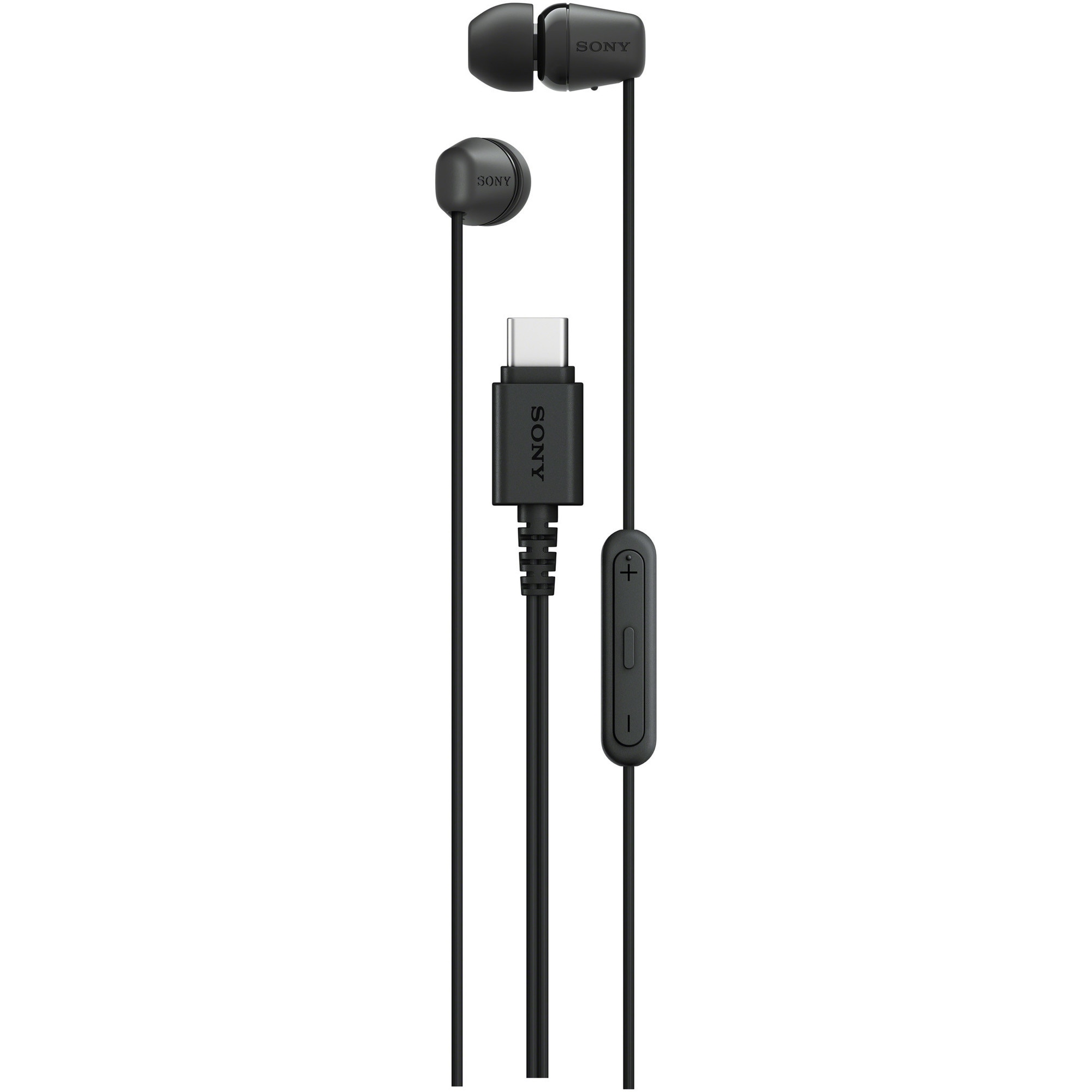SONY IER-EX15CB In-Ear Headphones, Wired, Microphone, USB-C, Black
