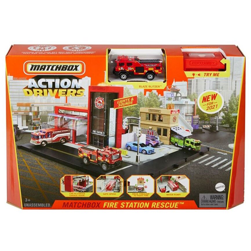 Set de joaca Matchbox - Action Drivers, Canionul, cu sunete si lumini
