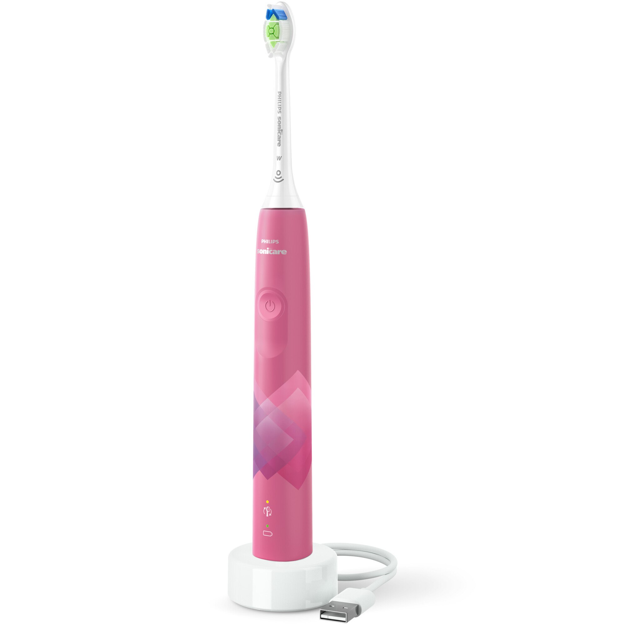 Philips Sonicare Series 4100 HX3689/41 sonic electric toothbrush, 31000 movements/minute, 1 cleaning mode, 2 intensities, pressure sensor, BrushSync &amp; SmartTimer functions, 1 brush head, Paradise Pink