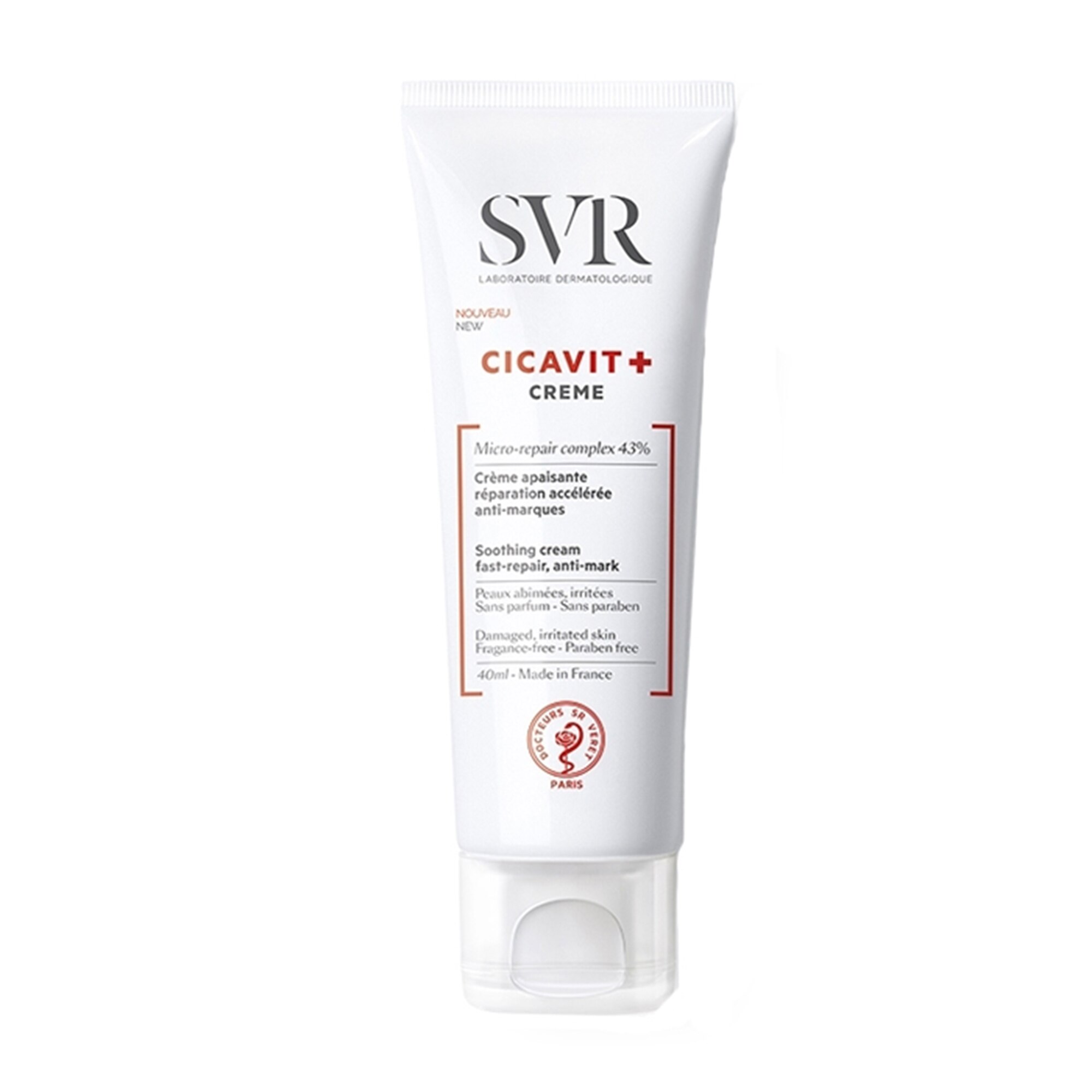 Crema SVR Cicavit+ pentru pielea iritata, 40 ml