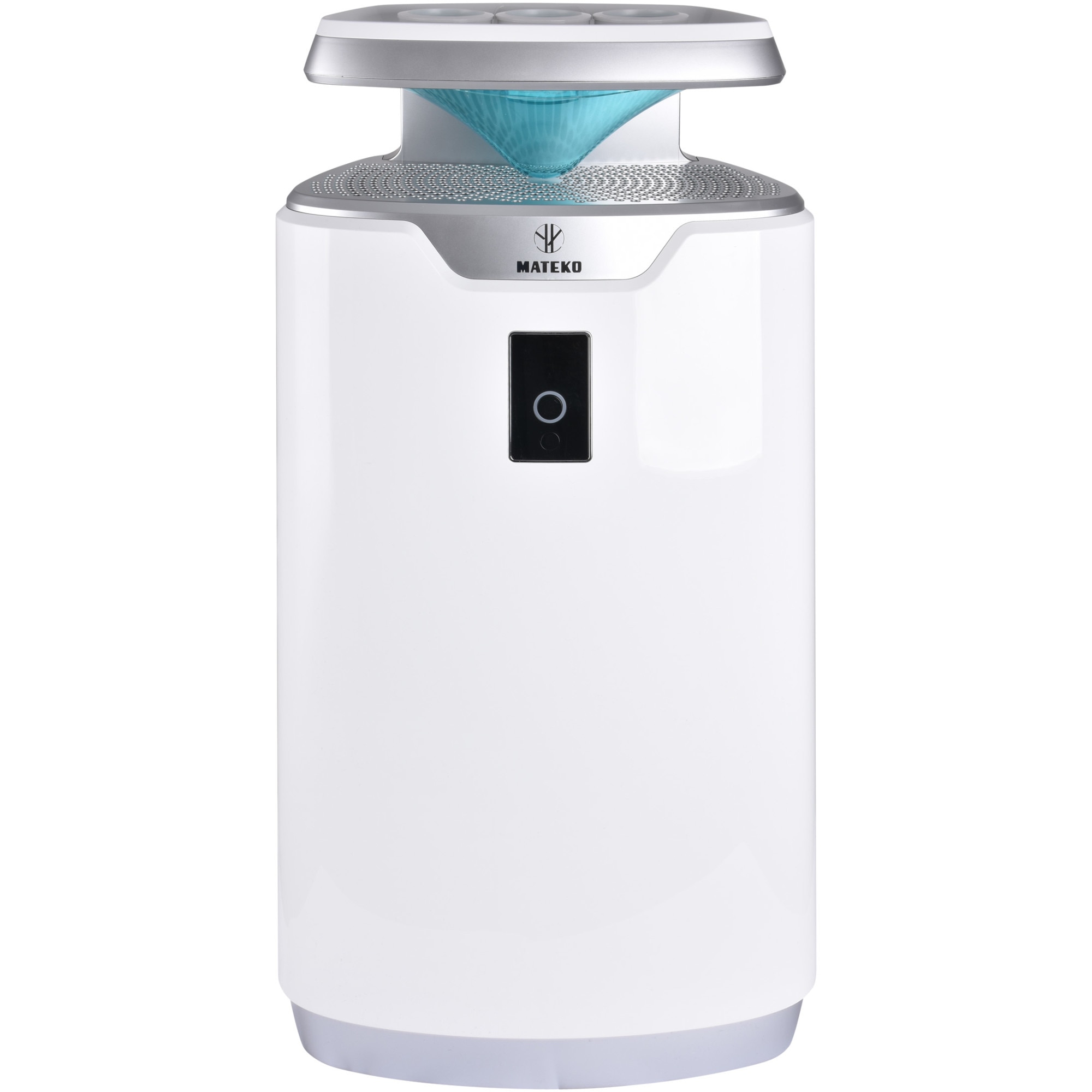 Purificator de aer Mateko MAPKHU3365H33W, Filtru Hepa H13, Lampa UVC, Generator de ioni, Biobox, Filtru turn de absolvire, Sistem de imbunatatire a calitatii aerului din plante, Fitoremediere, Alb