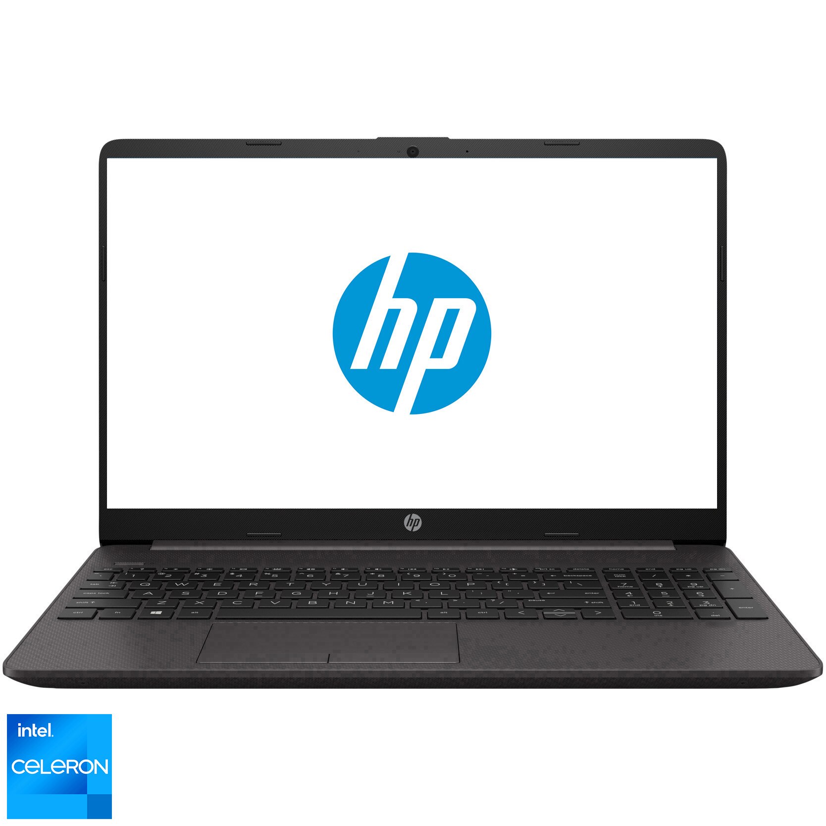 Laptop HP 250 G9 cu procesor Intel® Celeron® N4500 pana la 2.8GHz, 15.6'', 8GB DDR4 RAM, 256GB SSD, Intel® UHD Graphics, Free DOS, Dark ash silver