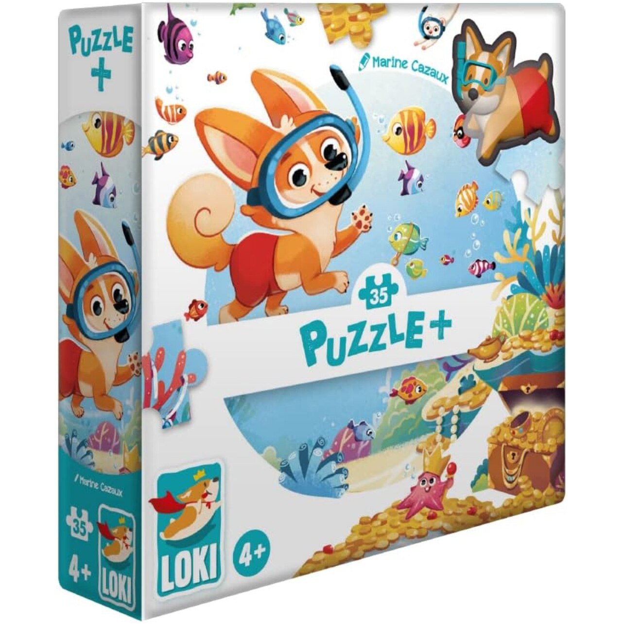Puzzle Plus LOKI - Loki goes snorkeling, 35 piese