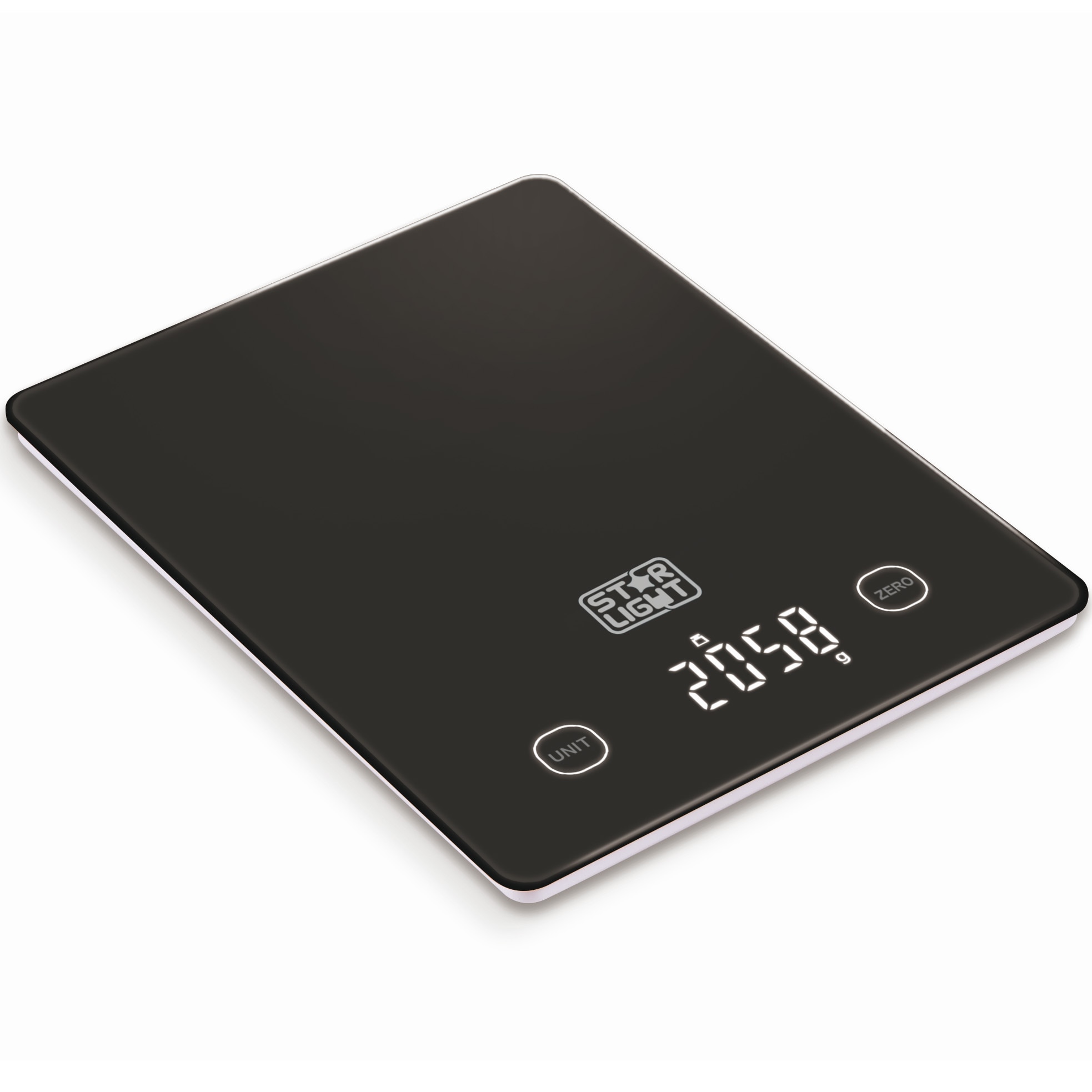 Cantar de bucatarie Star-Light KSC-5017BL, 5 Kg, Touch, Display, Sticla Neagra