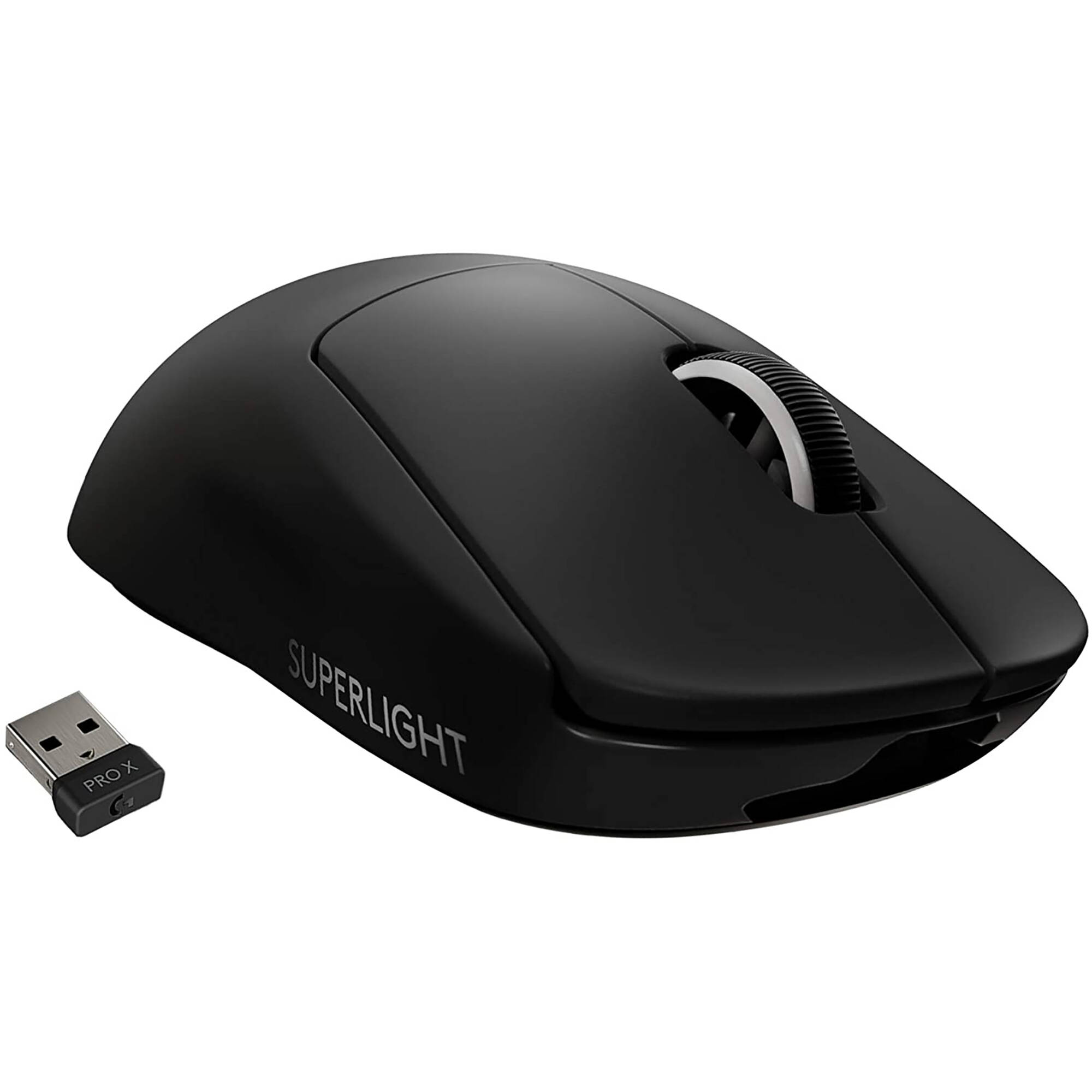Mouse gaming wireless Logitech Pro X Superlight, ultrausor 63g, senzor LightSpeed Hero 25K DPI, Negru