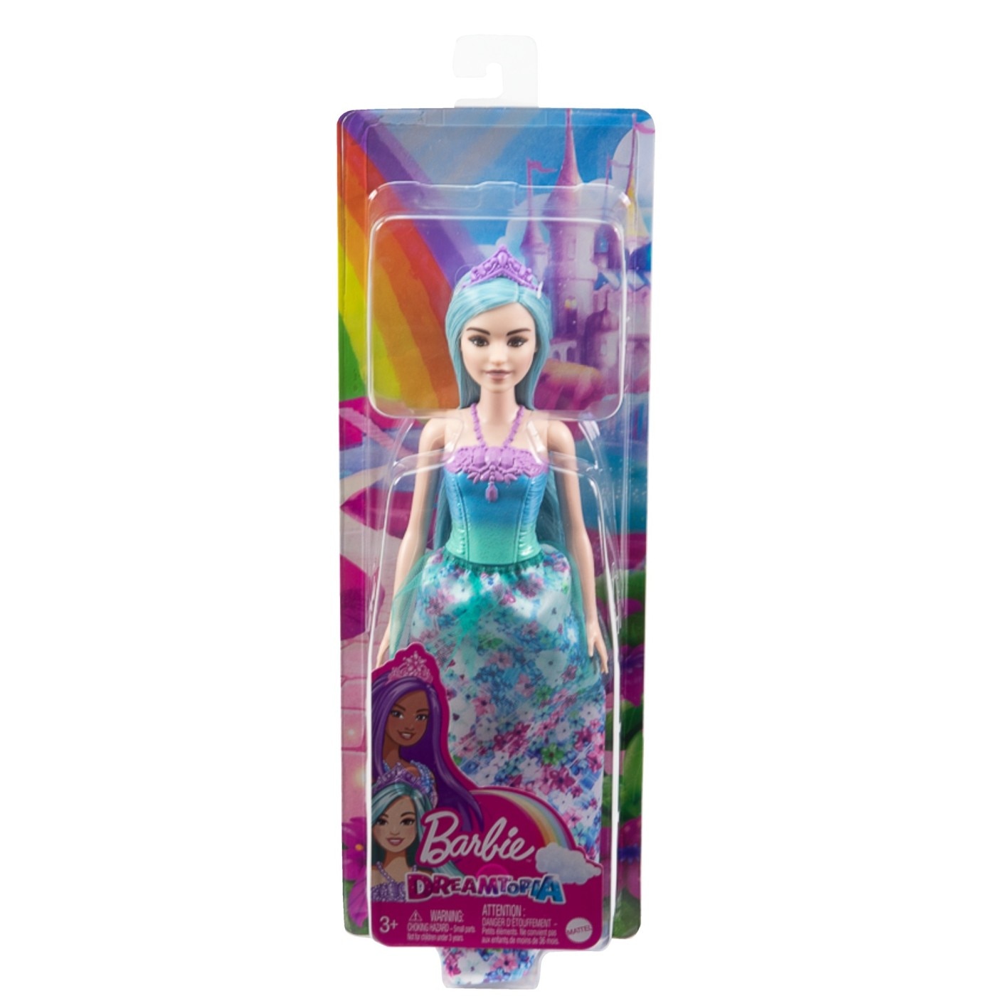 Papusa Barbie Dreamtopia - Printesa cu par albastru