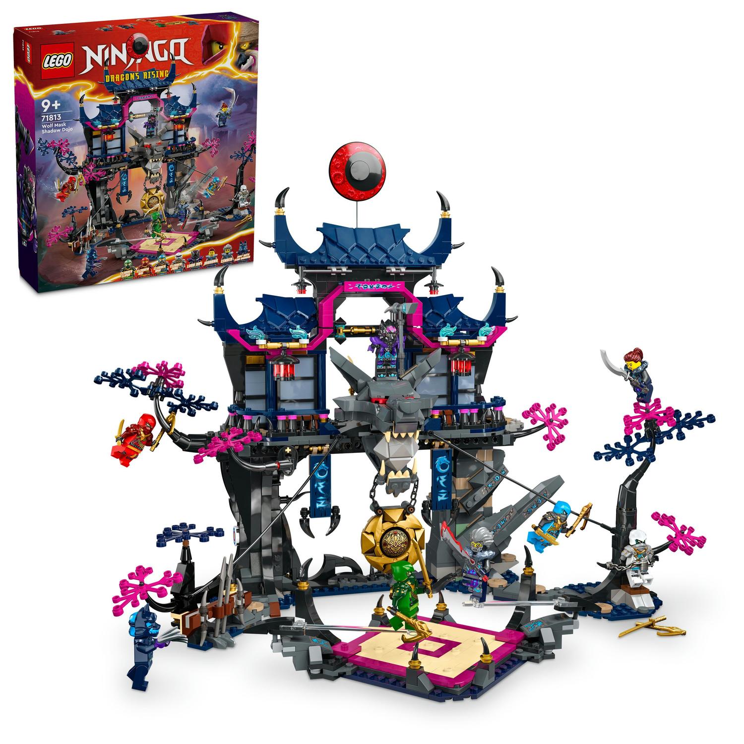 LEGO® Ninjago™ - Dojoul Umbrelor cu masca de lup 71813, 1190 piese
