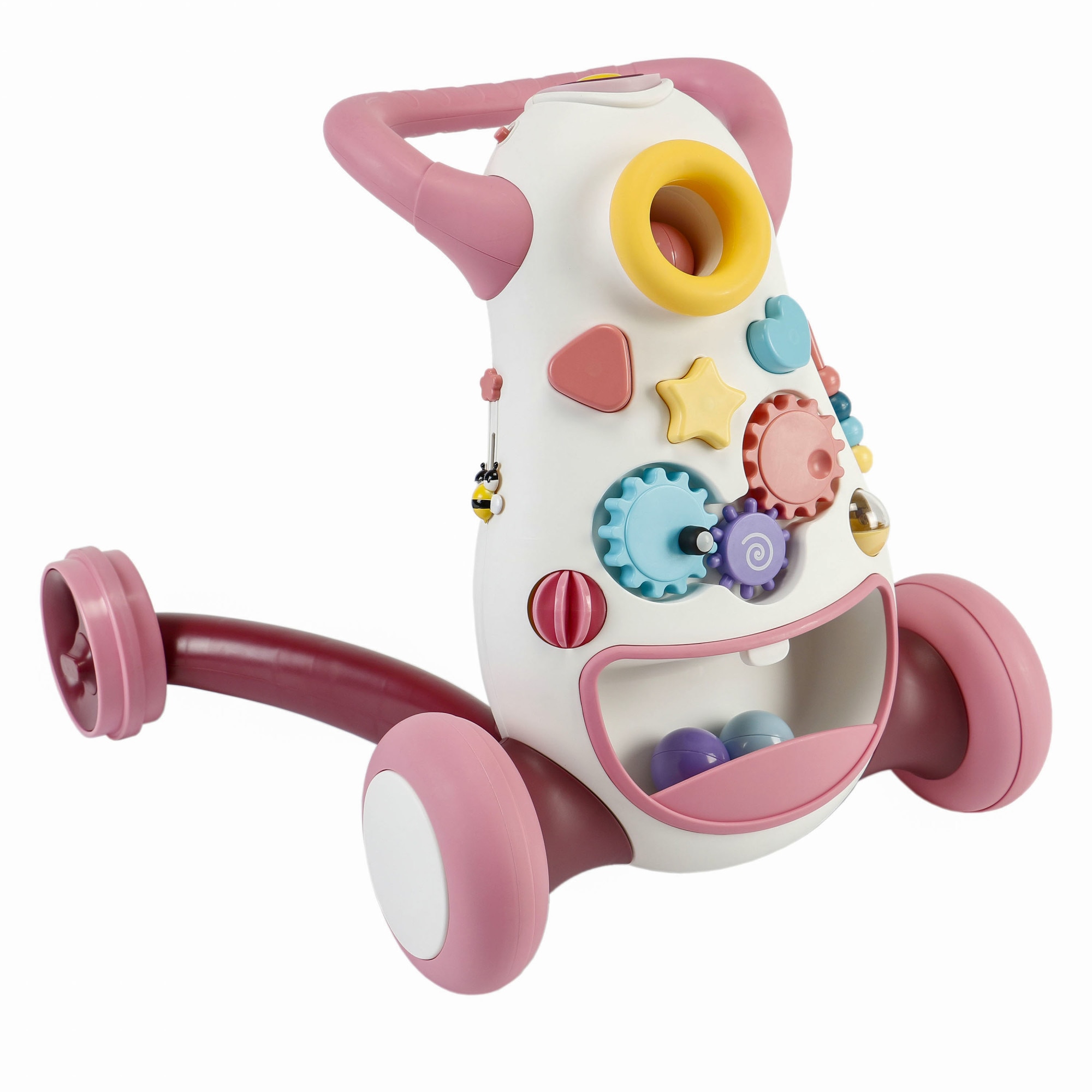 Antepremergator Mappy Smiley, Alb/Roz