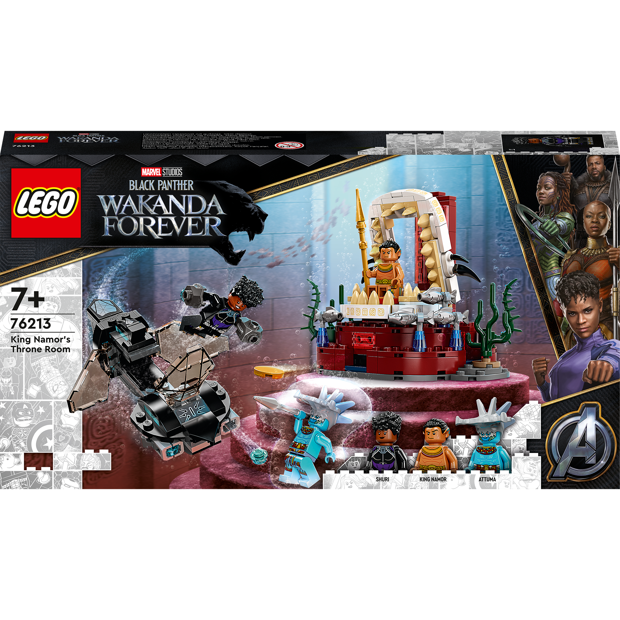 LEGO® Marvel - Sala tronului regelui Namor 76213, 355 piese