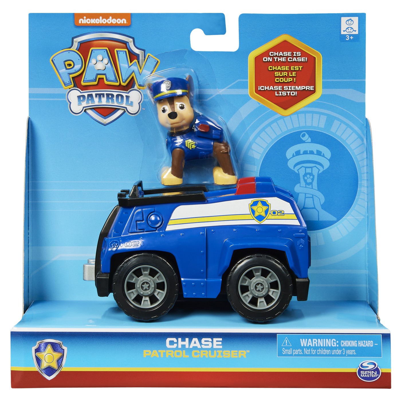 Set figurina cu vehicul Paw Patrol - Chase, Patrol Cruiser