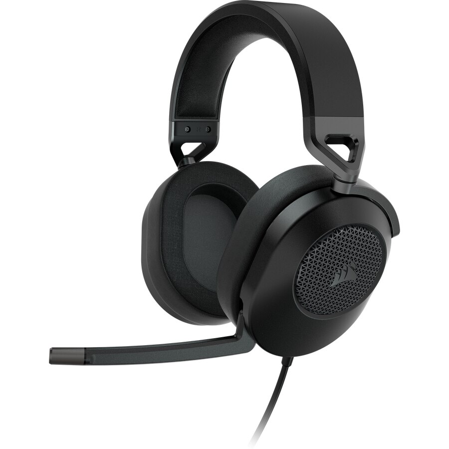 Casti gaming cu microfon Corsair HS65, Surround, Dobly Audio 7.1 Sound ID, conector USB & 3.5mm, Negru Carbon