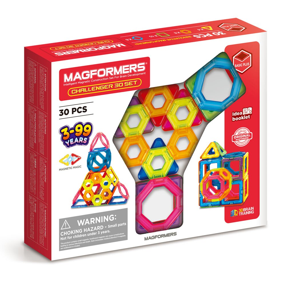 Set de constructie magnetic Magformers - Challenger, 30 piese