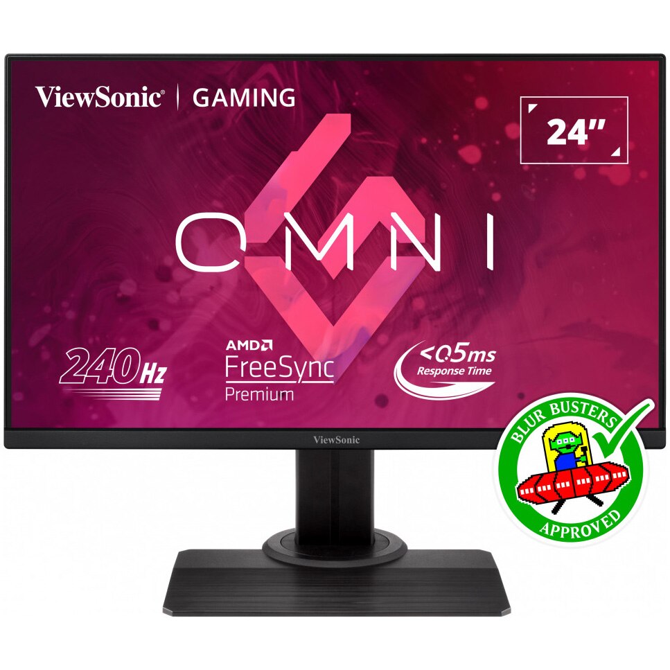 Monitor gaming LED IPS ViewSonic 24", Full HD, 240Hz, VGA, HDMI, Display Port, USB, Negru