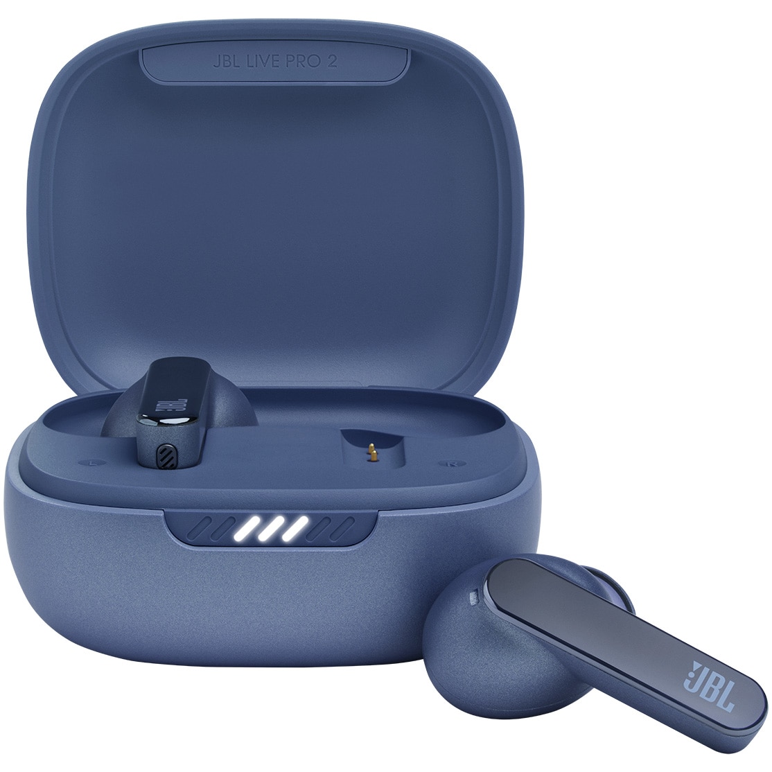 Casti audio in-ear JBL Live Pro 2, True Wireless, Noise Cancelling, 6 Microfoane, Touch Control, IPX5, Albastru