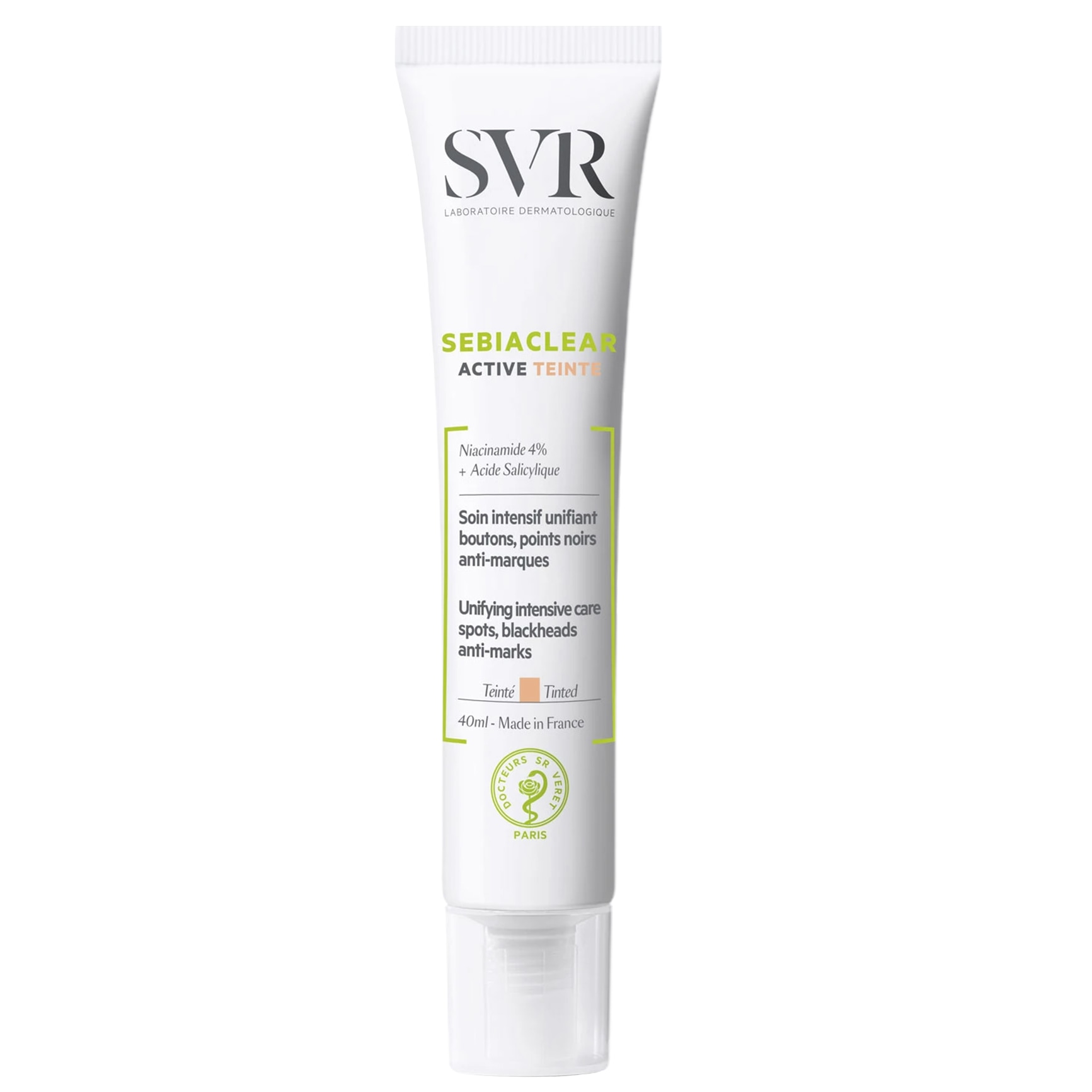 Crema SVR Sebiaclear Active Teinte anti-imperfectiuni, 40 ml