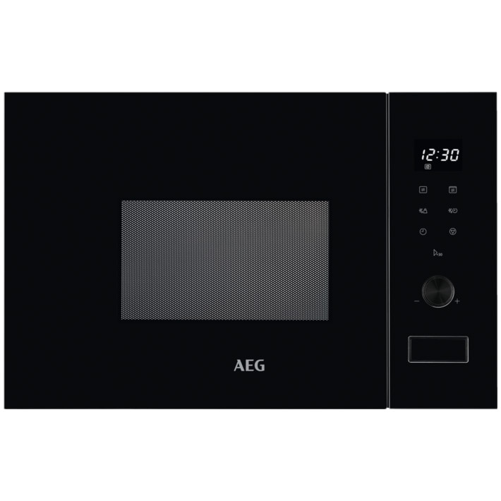 Cuptor cu microunde incorporabil AEG MSB2057D-B, 20 l, Putere 800 W, Afisaj digital, Timer electronic, Negru