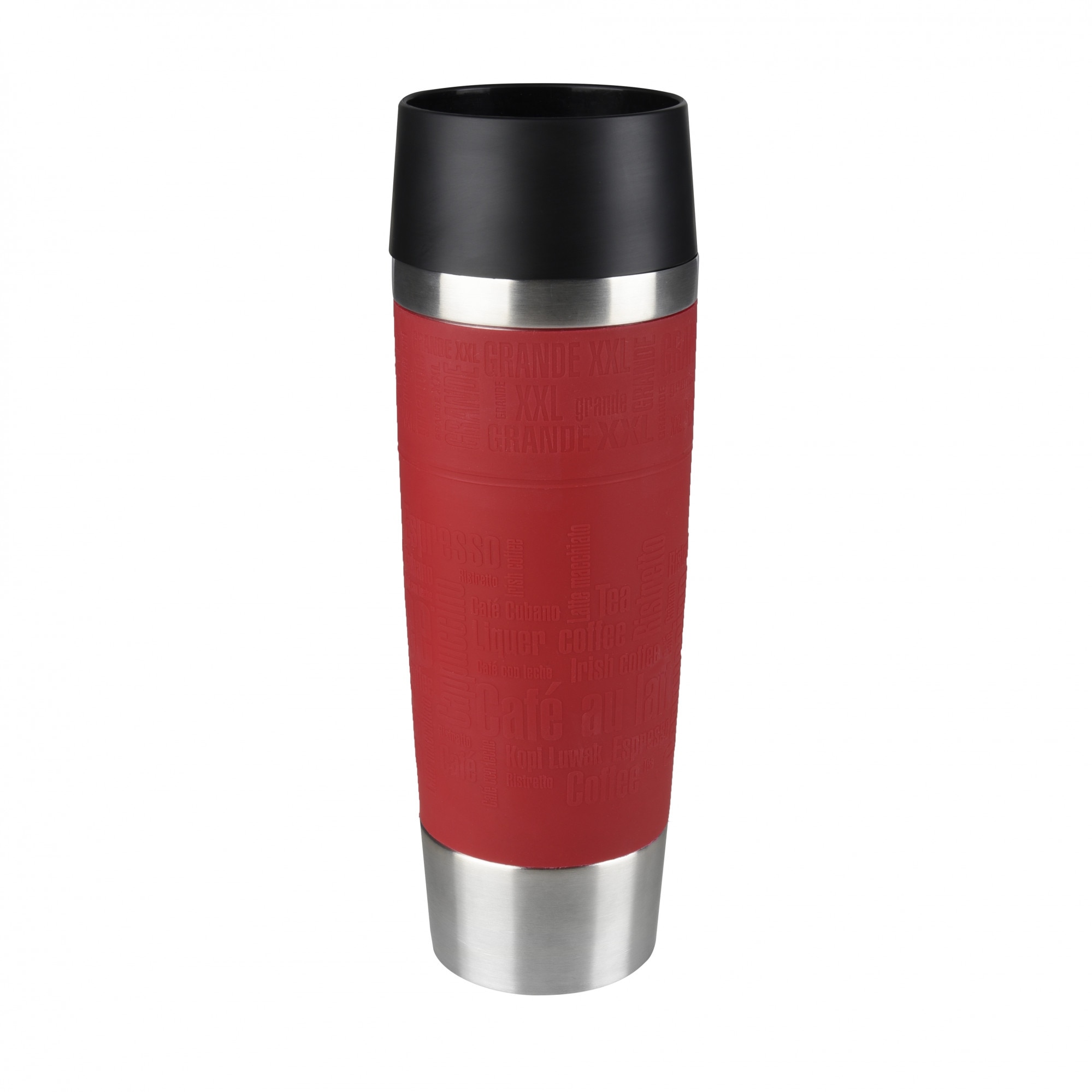 Tefal Travel Mug, 0.5 L, 360° lid, stainless steel, red