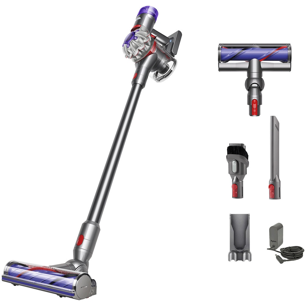 Dyson V8 2023 cordless upright vacuum cleaner 446969-01, 425 W, 21.6 V, collection capacity 0.54 l, autonomy 40 minutes, gray