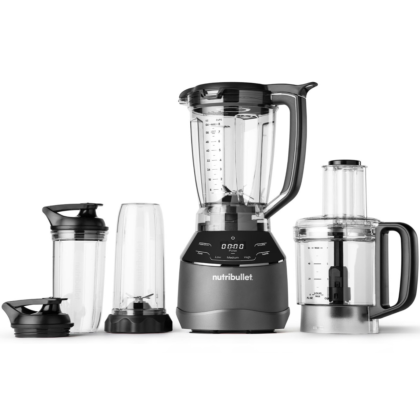 Nutribullet Triple Prep System Blender, 1.8 liter jug, 1.6 liter food processor, 2 cups