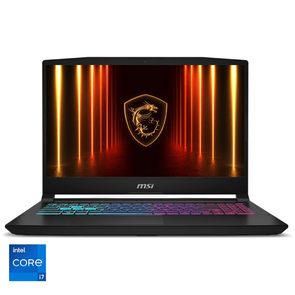 MSI Katana 15 HX B14WEK Gaming Laptop with Intel® Core™ i7-14650HX processor up to 5.2GHz, 15.6" QHD, 165Hz, 16GB DDR5 RAM, 512GB SSD, NVIDIA® GeForce RTX™ 5050 GDDR7, No OS, Black
