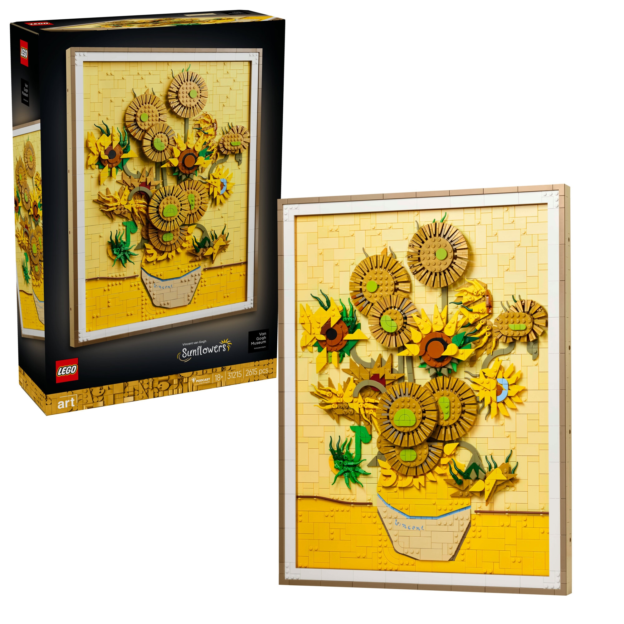 LEGO® ART - Vincent van Gogh – Floarea soarelui 31215, 2615 piese