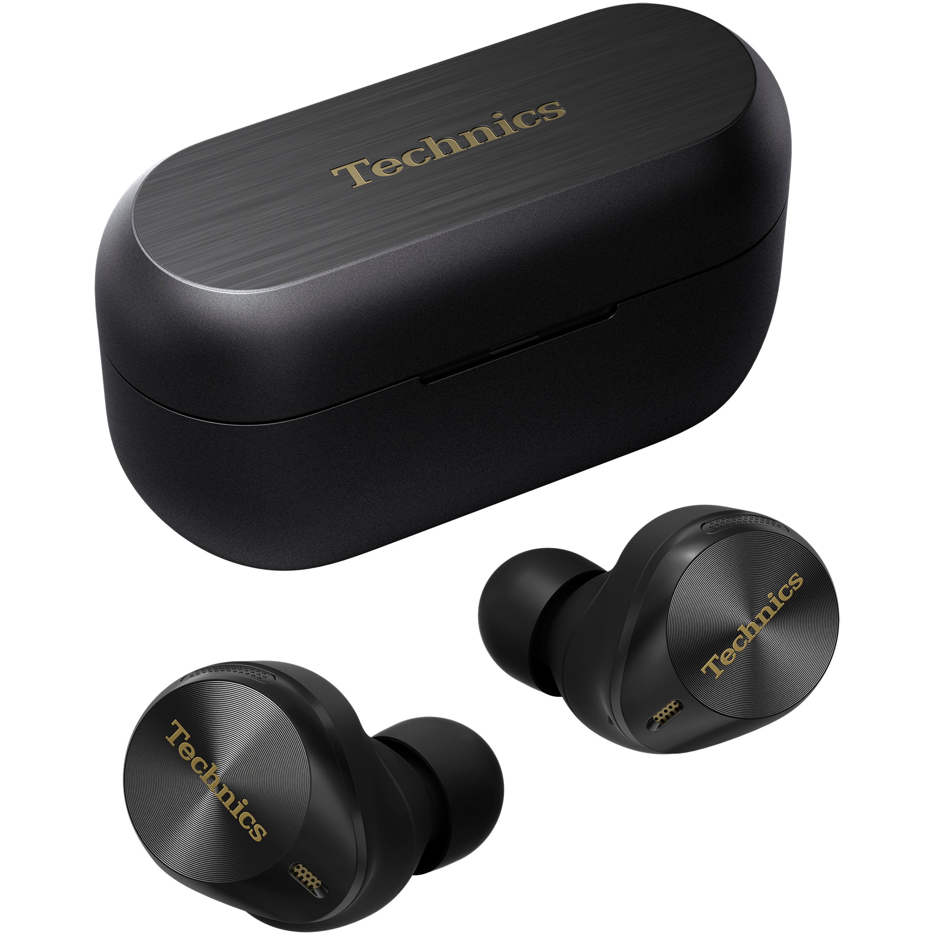 Casti In-Ear Technics EAH-AZ80E-K, True Wireless, Hybrid Noise Cancelling, Multipoint, Alexa built-in, JustMyVoice, Driver 10 mm, Negru