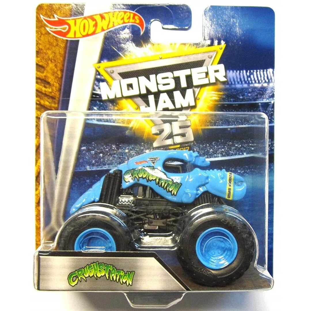 Masinuta Hot Wheels Monster Jam - Crushstation, scara 1:64