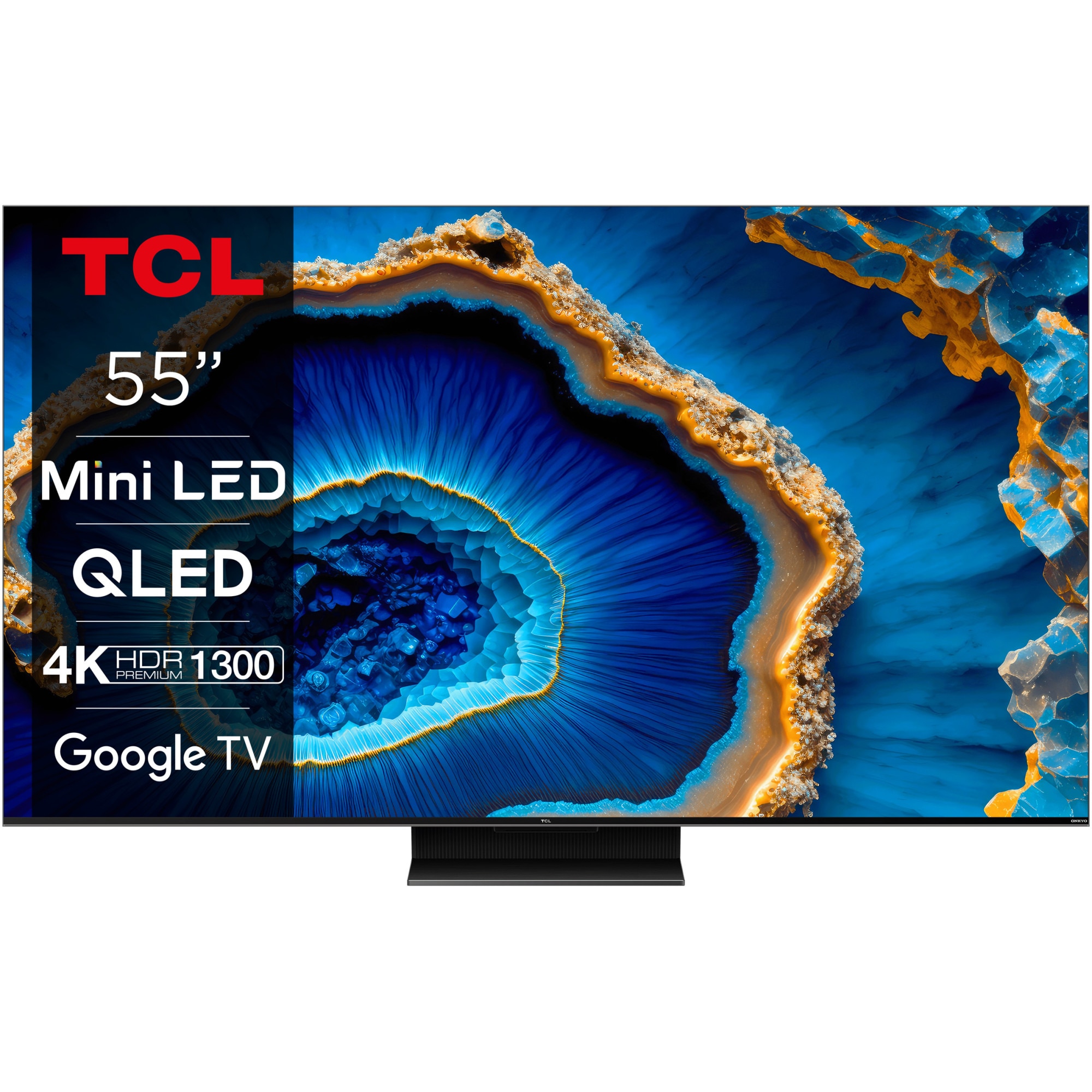 Televizor TCL MiniLed 55C805, 139 cm, Smart Google TV, 4K Ultra HD, 100hz, Clasa G