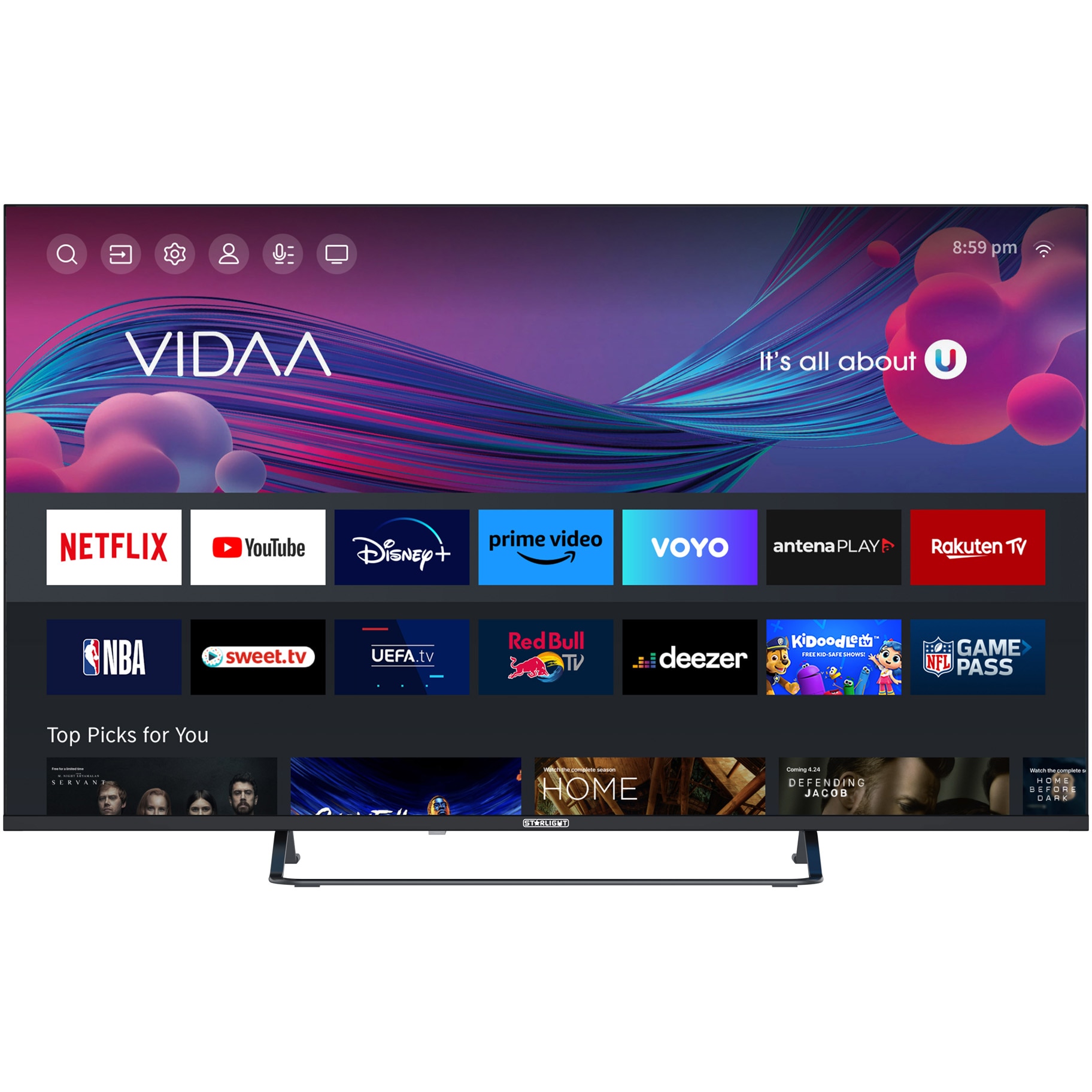 LED TV StarLight 50DM7600, 127 cm, Smart, 4K Ultra HD, Class E