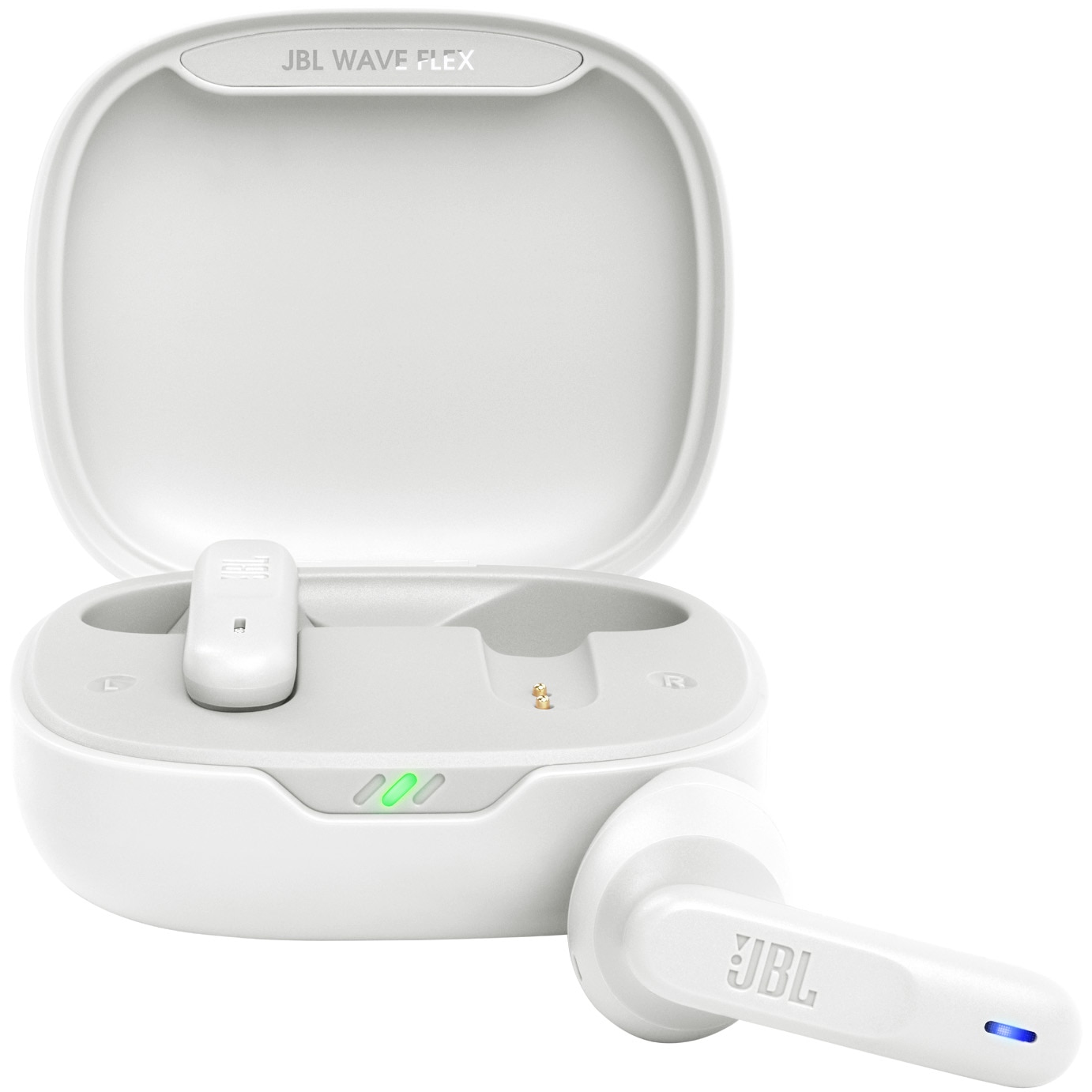 JBL Wave Flex in-ear headphones, True Wireless, Bluetooth, Deep Bass, White