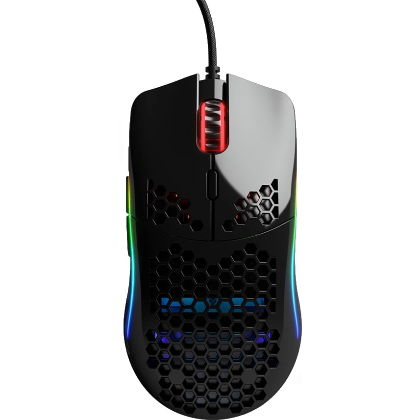 Mouse Glorious Model O, Ultrausor 67g, Negru Gloss