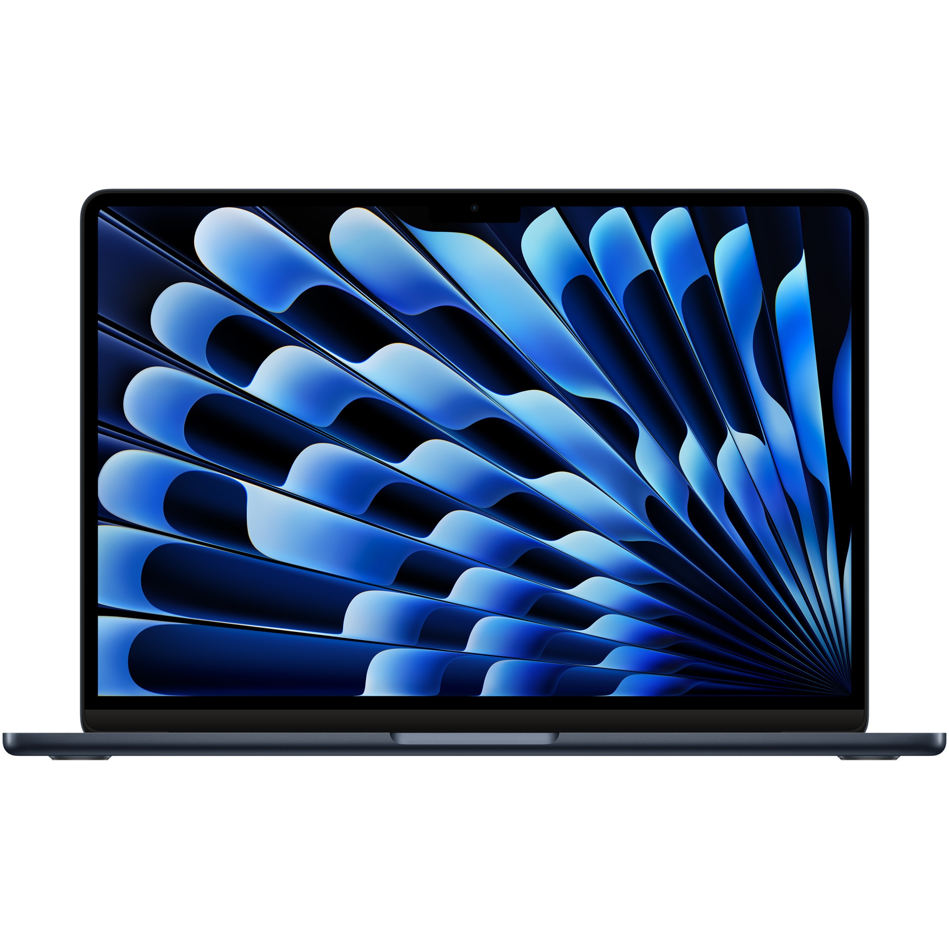 Laptop Apple MacBook Air 13" cu procesor Apple M3, 8 nuclee CPU si 10 nuclee GPU, 24GB RAM, 512GB SSD, Midnight, Tastatura Internationala, Manual RO