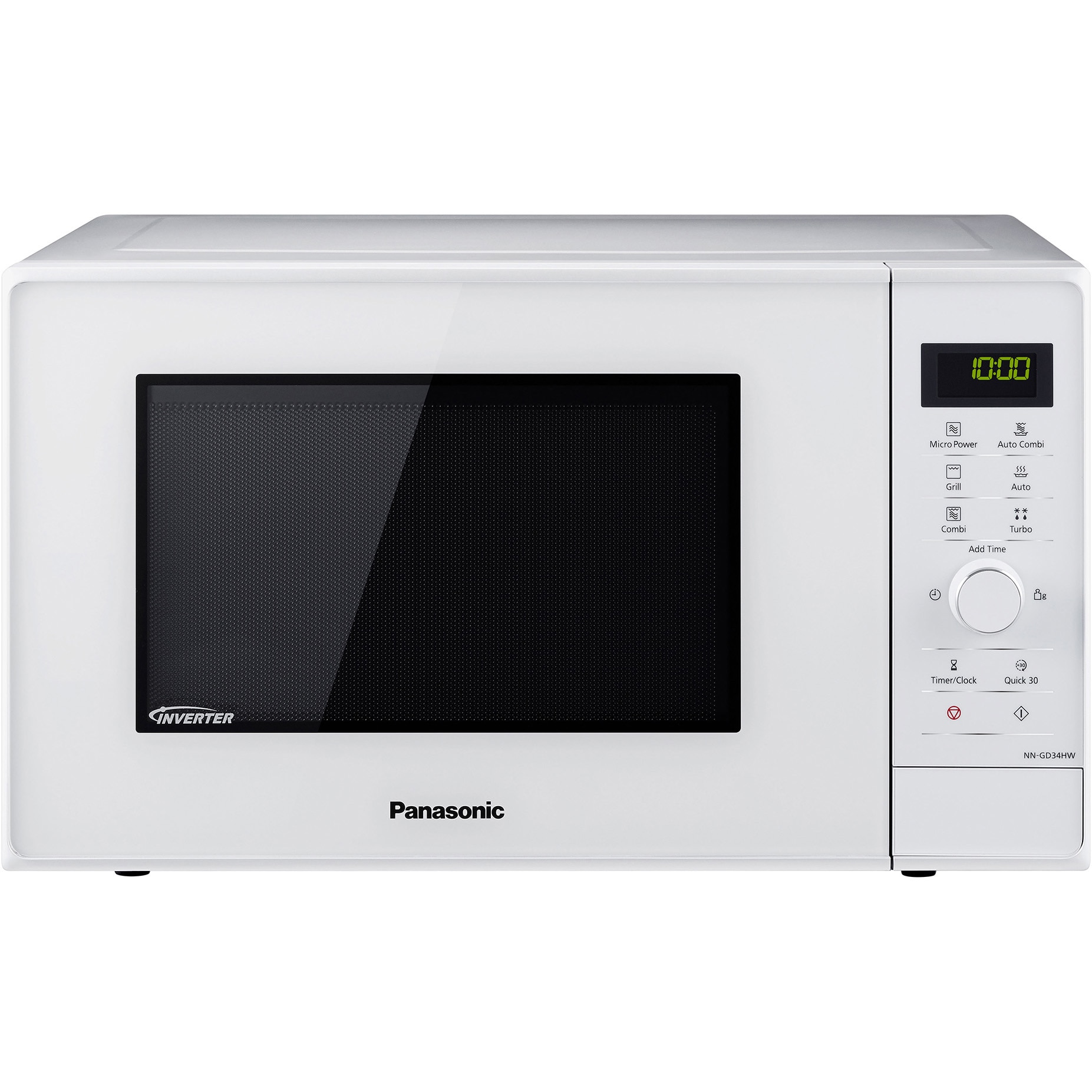 Cuptor cu microunde Panasonic NN-GD34HWSUG, 23 l, 1000 W, Grill, Digital, Panou de control tactil, Alb
