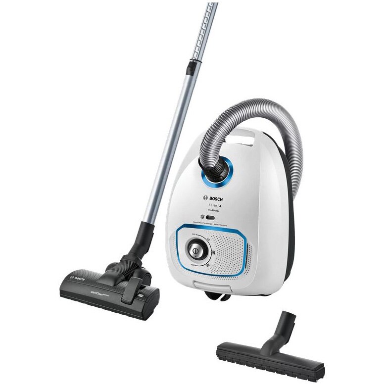 Bosch ProSilence BGLS4SIL1 vacuum, 4L bag, 700W Power Protect, made in Germany, White