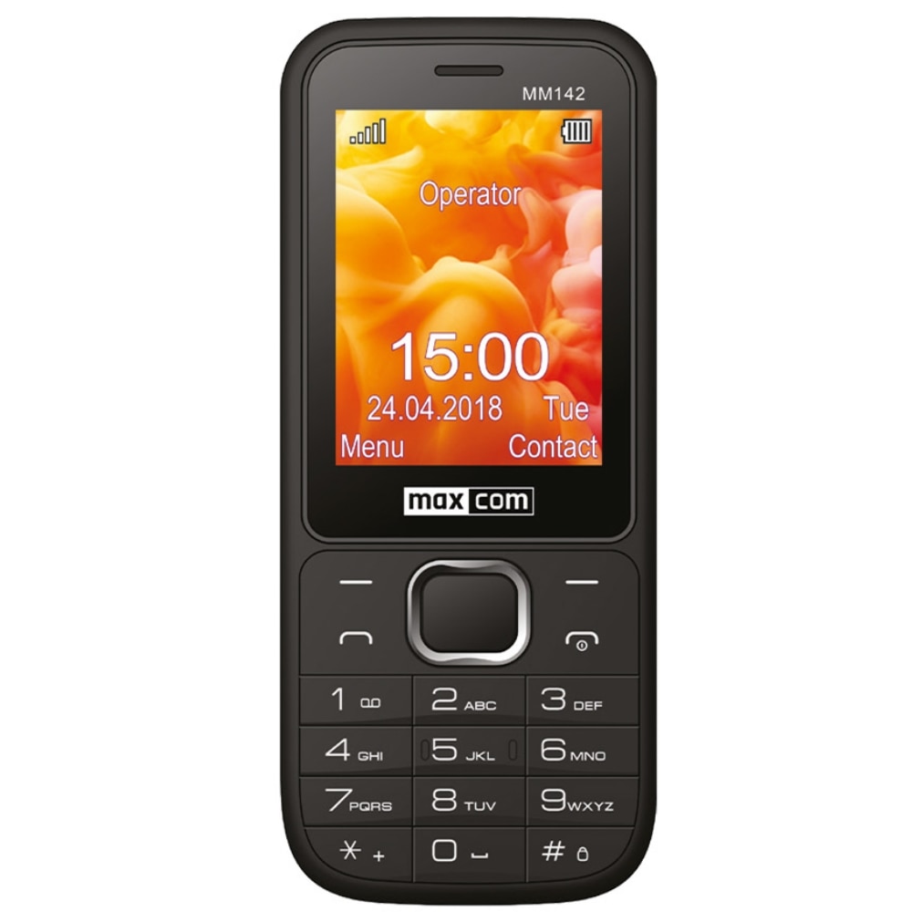 Telefon mobil MaxCom MM142, Dual SIM, 32GB, 2G, Black