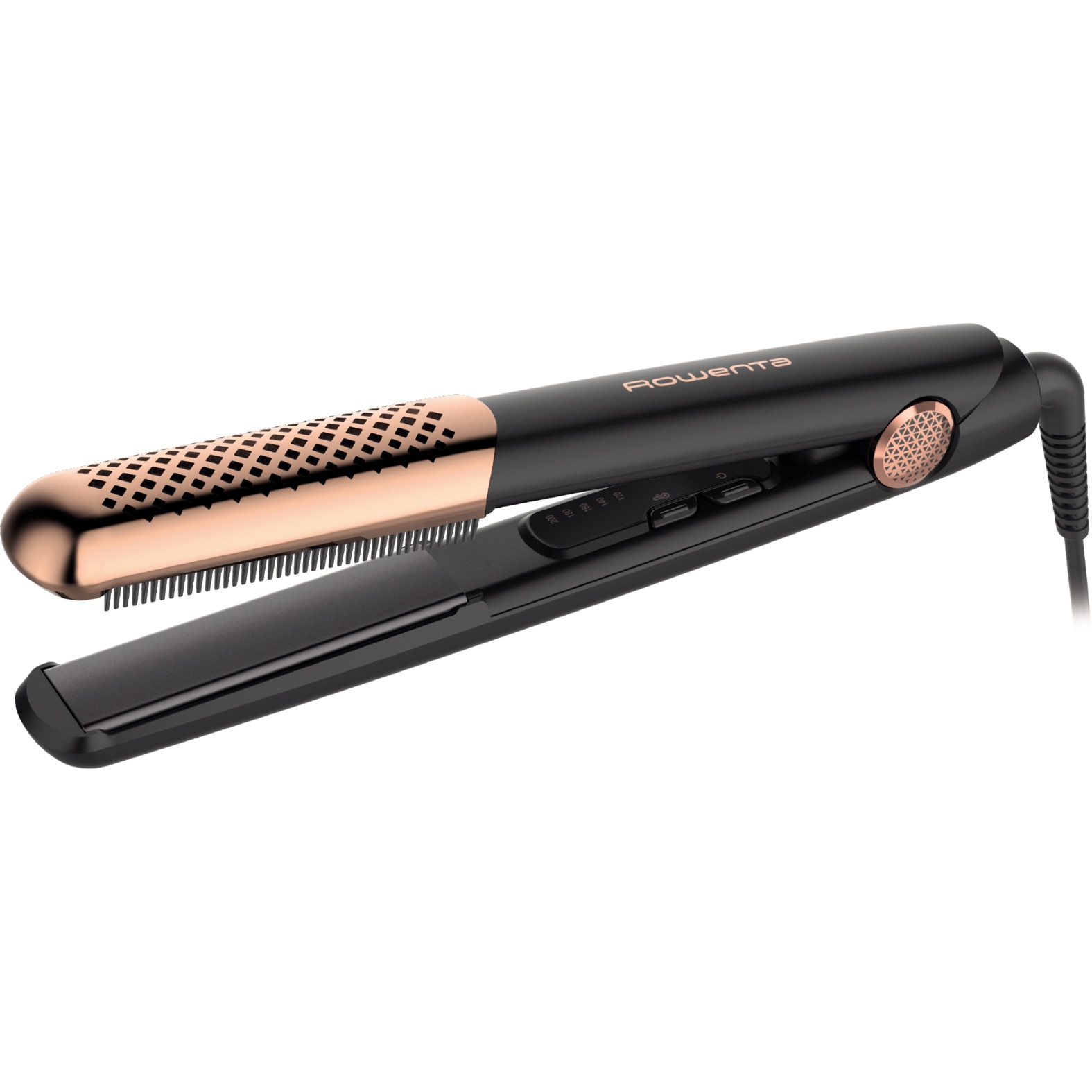 Rowenta Ultimate Experience Inimitable SF8230F0 hair straightener: 5 temps 120-200°C, 3D plates, LED display, comb.