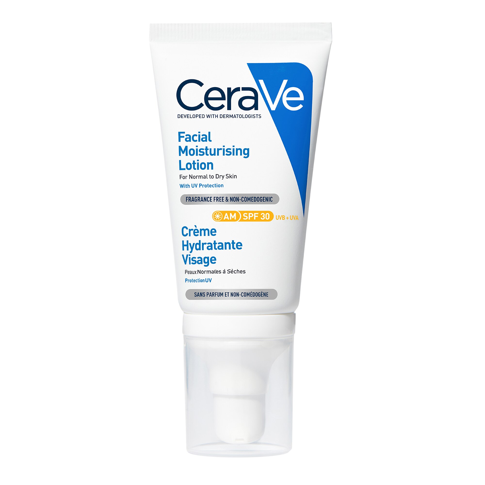 CeraVe AM Face Moisturizer, with Ceramides, SPF 30, Normal-Dry Skin, 52 ml