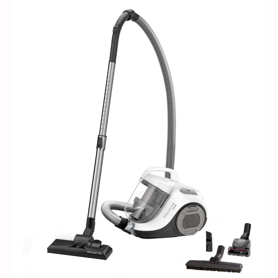 Bagless vacuum cleaner Rowenta Swift Power Cyclonic RO2957EA, 750W, cyclonic technology, 76m, Effitech motor, Animal Care, Black and White