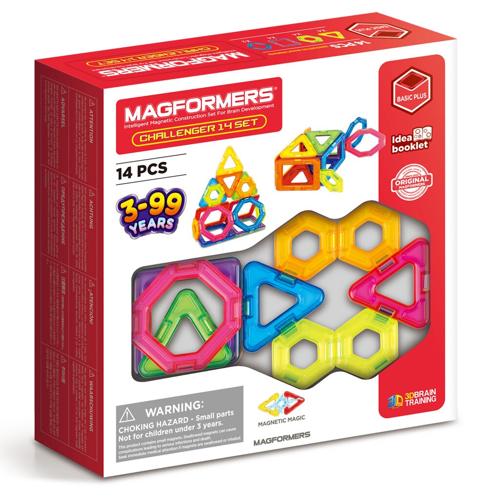 Set de constructie magnetic Magformers - Challenger, 14 piese