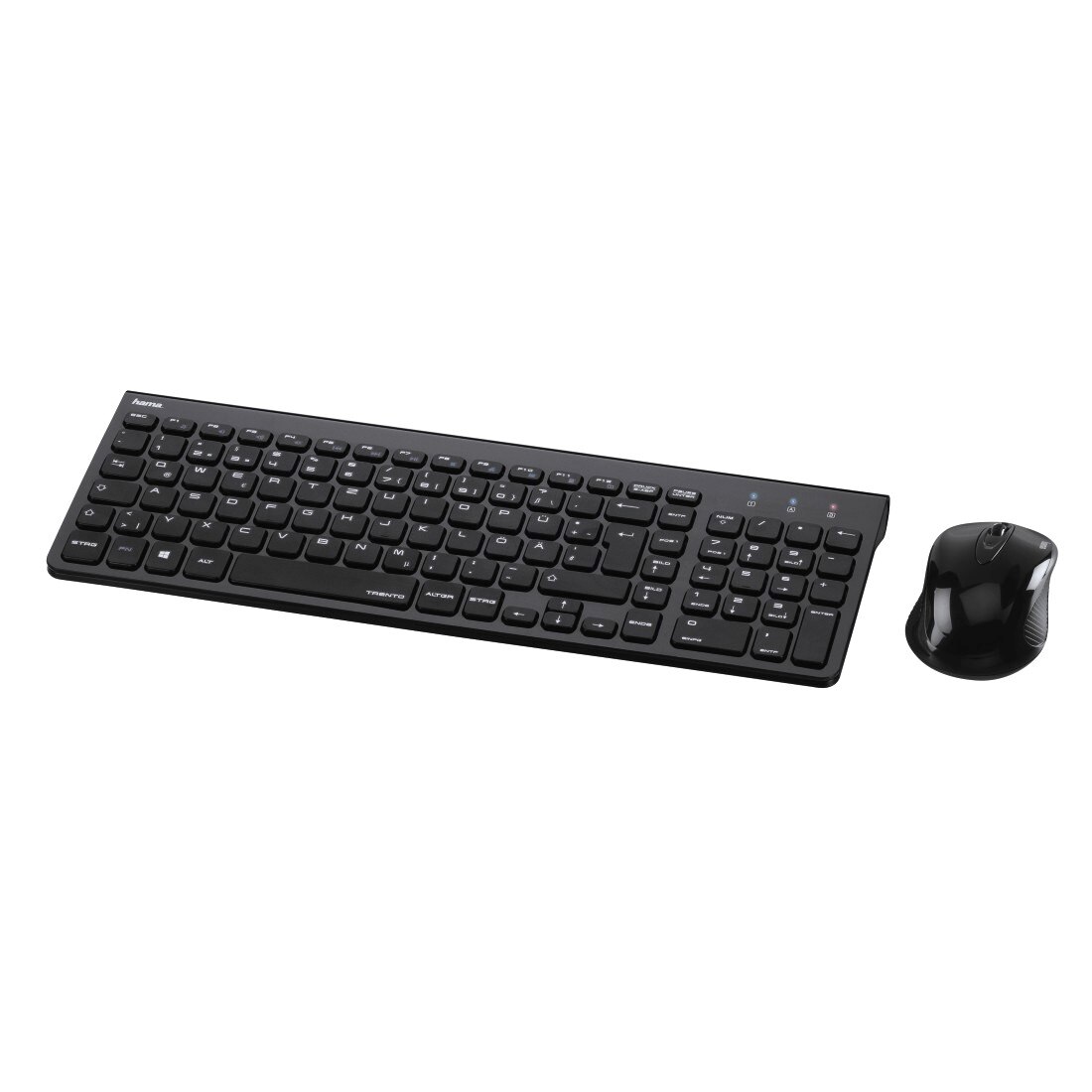 Kit wireless keyboard + mouse Hama Trento, Layout RO, Black