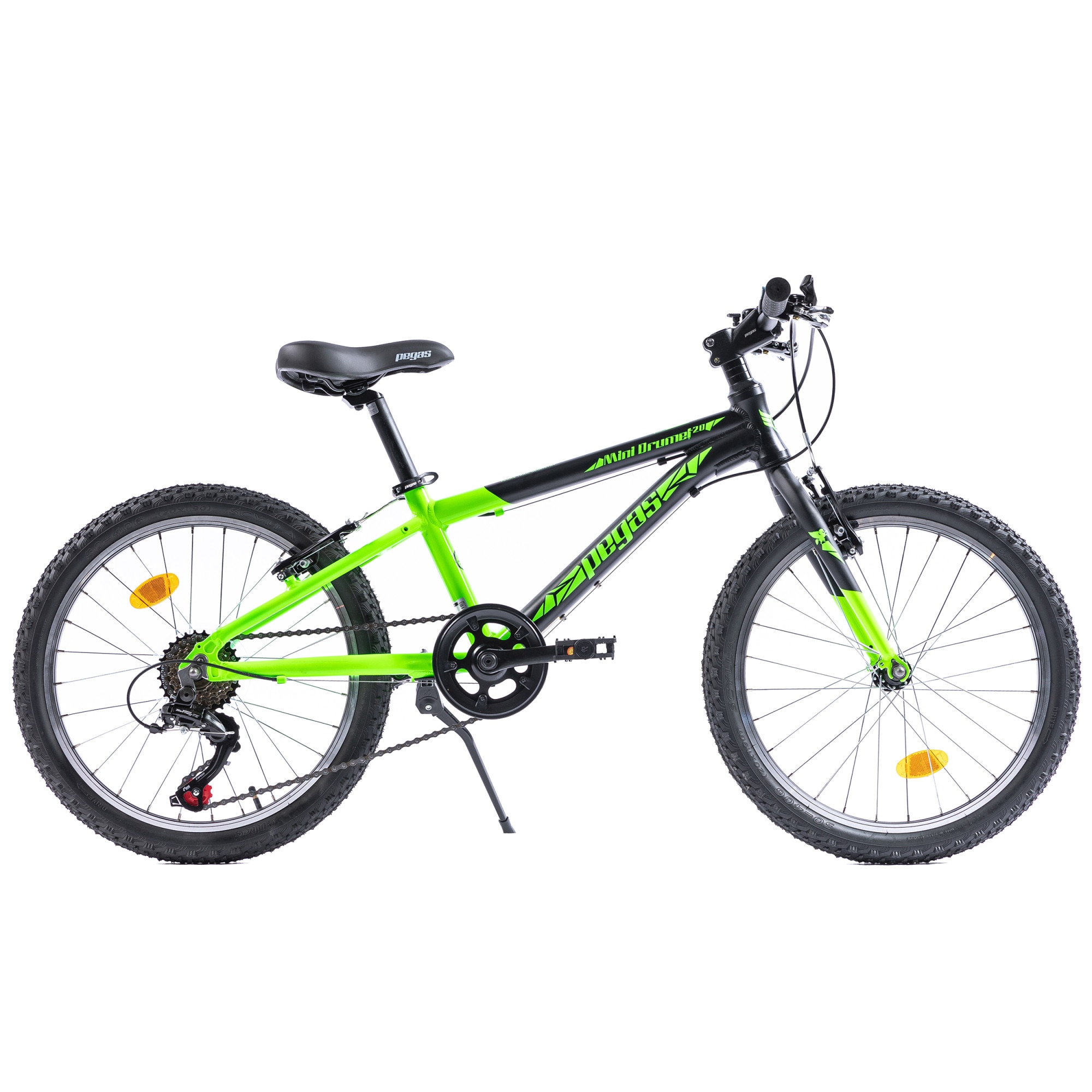 Pegas Drumet 20 inch Bicycle, Black Green