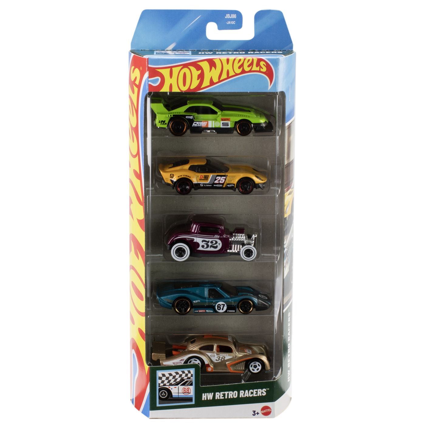 Set 5 masinute Hot Wheels, HW Retro Racers
