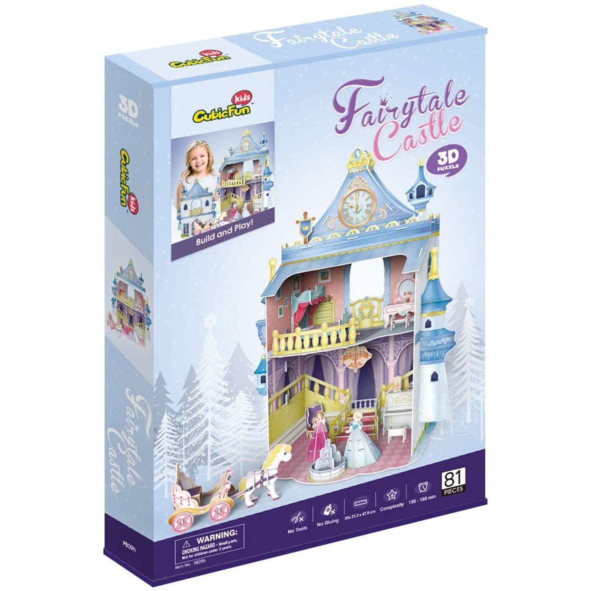 Puzzle 3D Cubic Fun - Castelul Basmelor, 81 piese