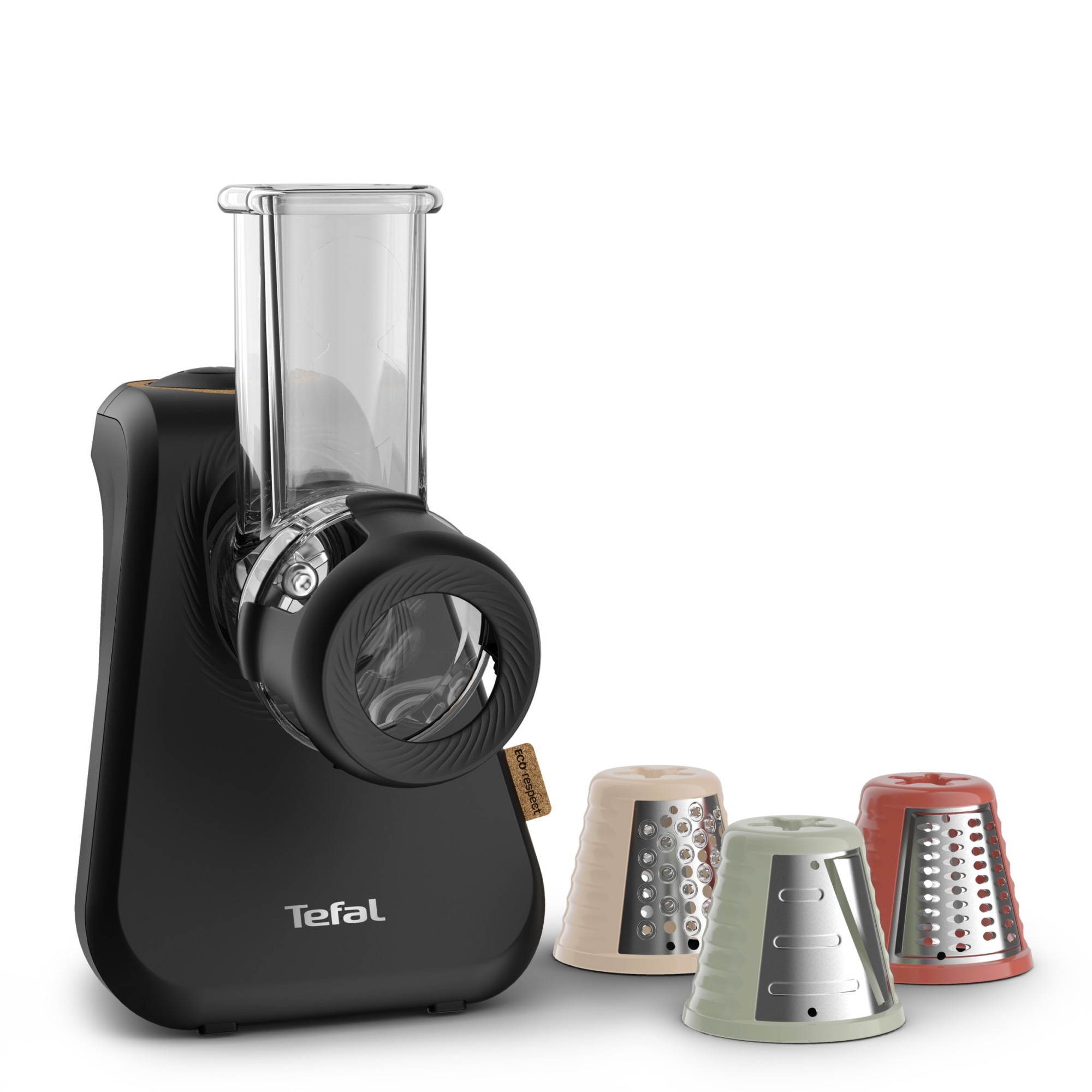 Electric grater Tefal Eco Respect MB77EN38, 200W, 3 accessories, Black