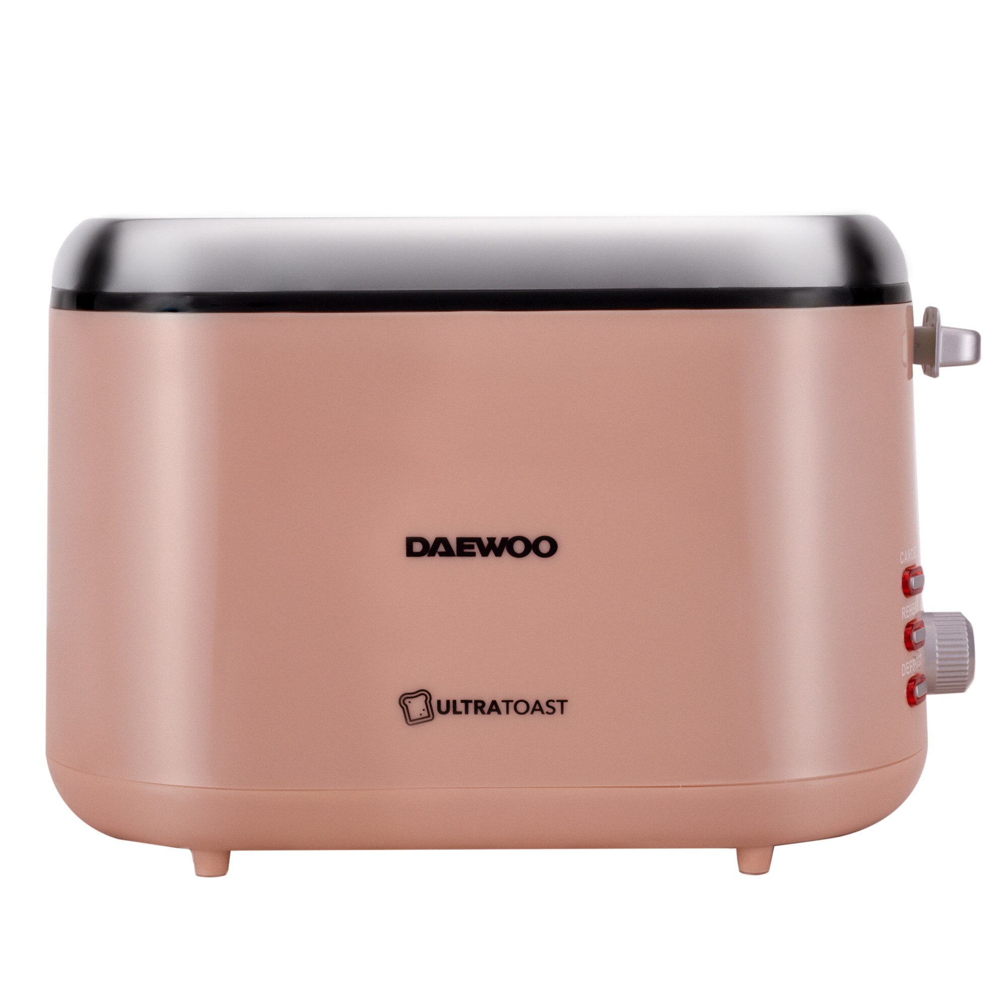 Daewoo DBT70C Toaster, 900 W, reheat function, defrost function, indicator light, crumb tray, cable storage space, electronic browning control, Cool Touch housing, Cream